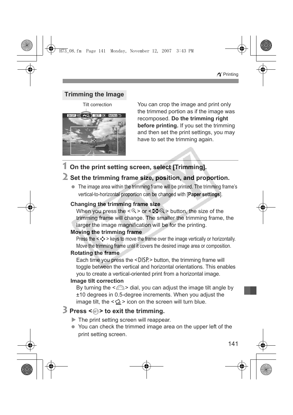 Canon EOS Rebel xsi User Manual | Page 141 / 196