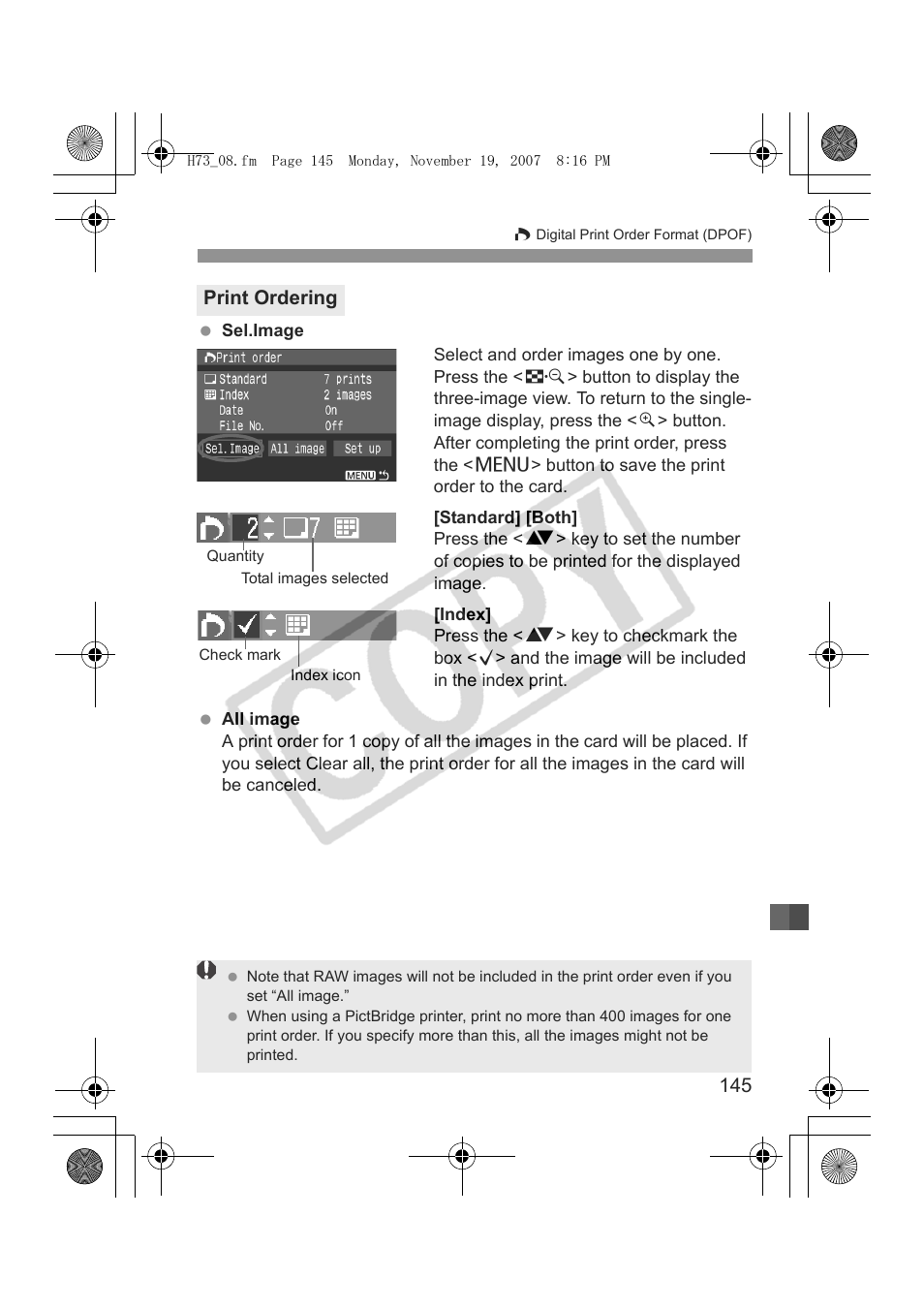 Canon EOS Rebel xsi User Manual | Page 145 / 196