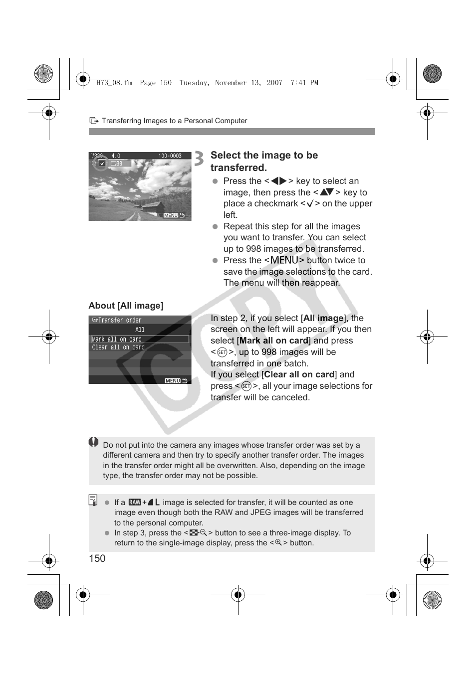 Canon EOS Rebel xsi User Manual | Page 150 / 196