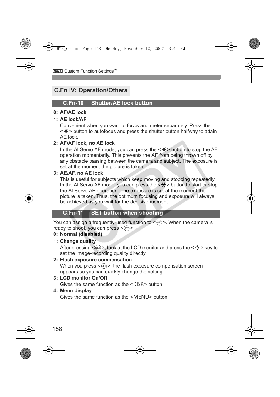Canon EOS Rebel xsi User Manual | Page 158 / 196