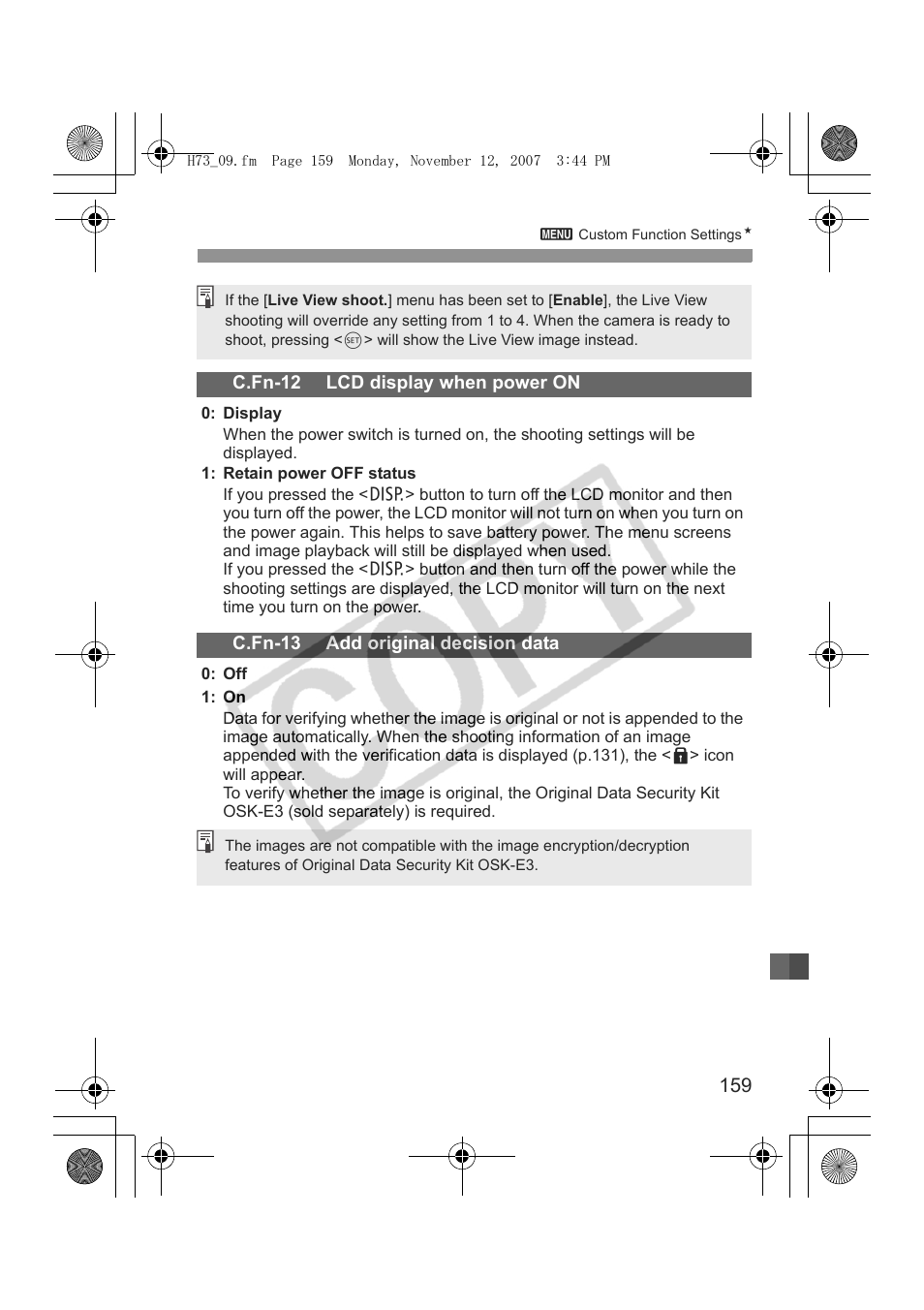 Canon EOS Rebel xsi User Manual | Page 159 / 196