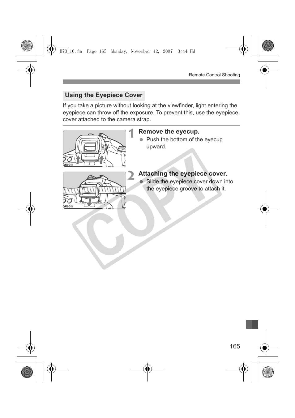 Canon EOS Rebel xsi User Manual | Page 165 / 196