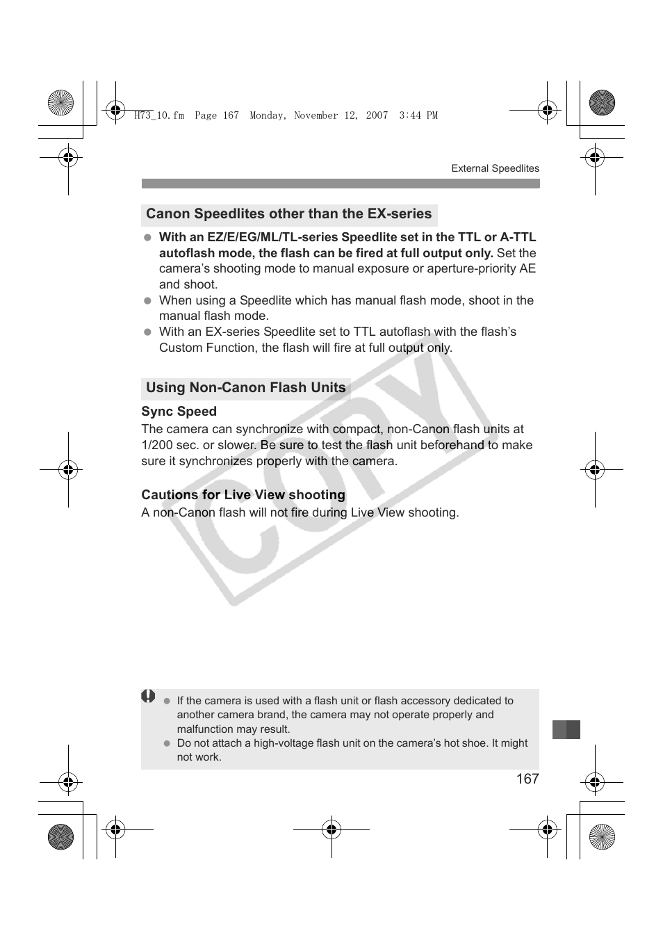 Canon EOS Rebel xsi User Manual | Page 167 / 196