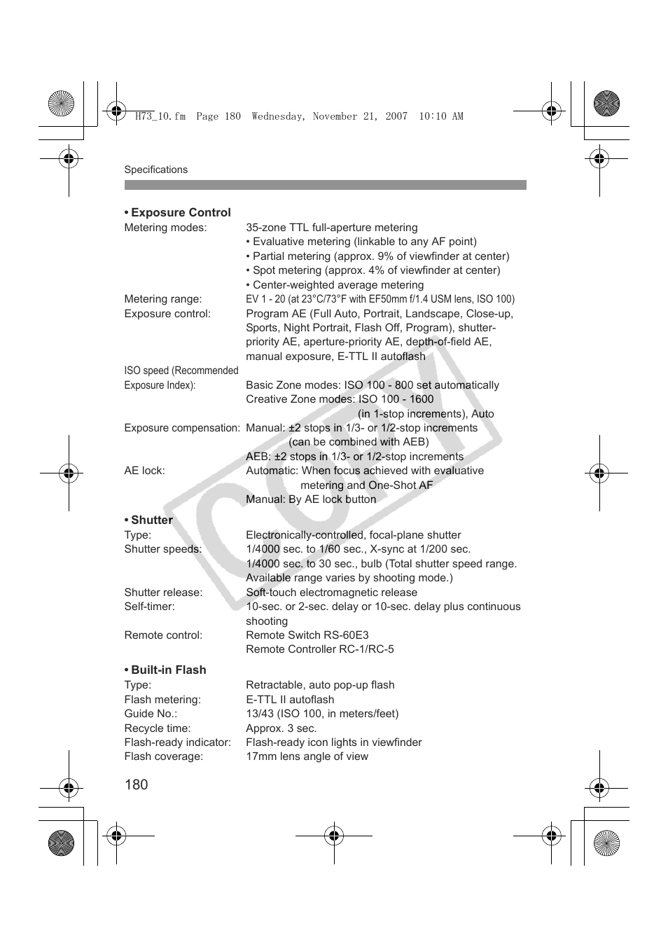 Canon EOS Rebel xsi User Manual | Page 180 / 196