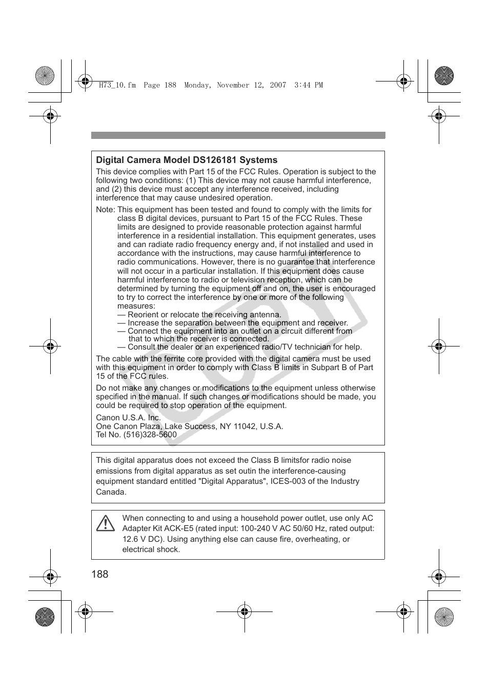 Canon EOS Rebel xsi User Manual | Page 188 / 196