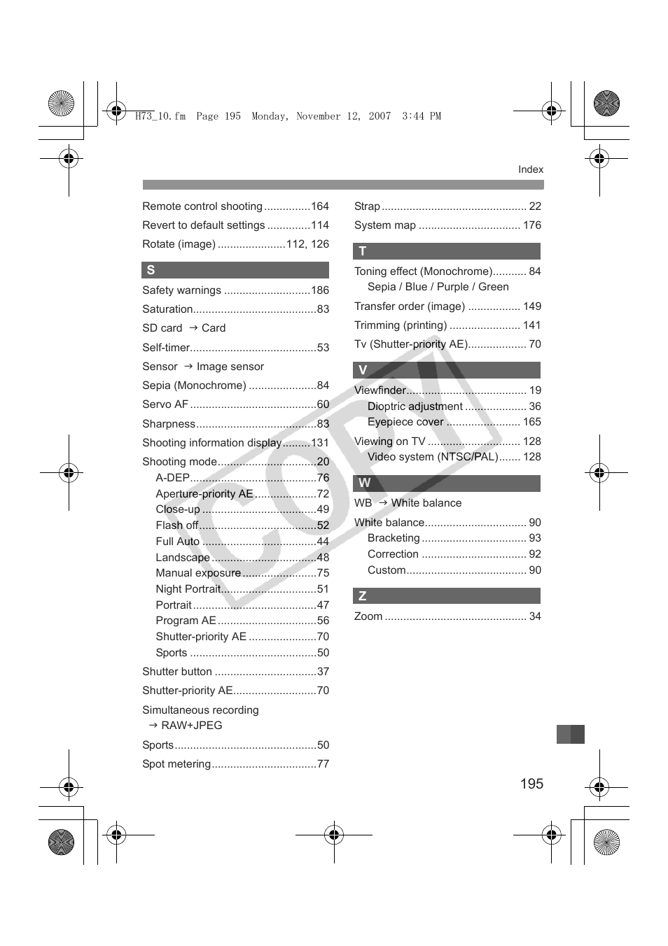 Canon EOS Rebel xsi User Manual | Page 195 / 196