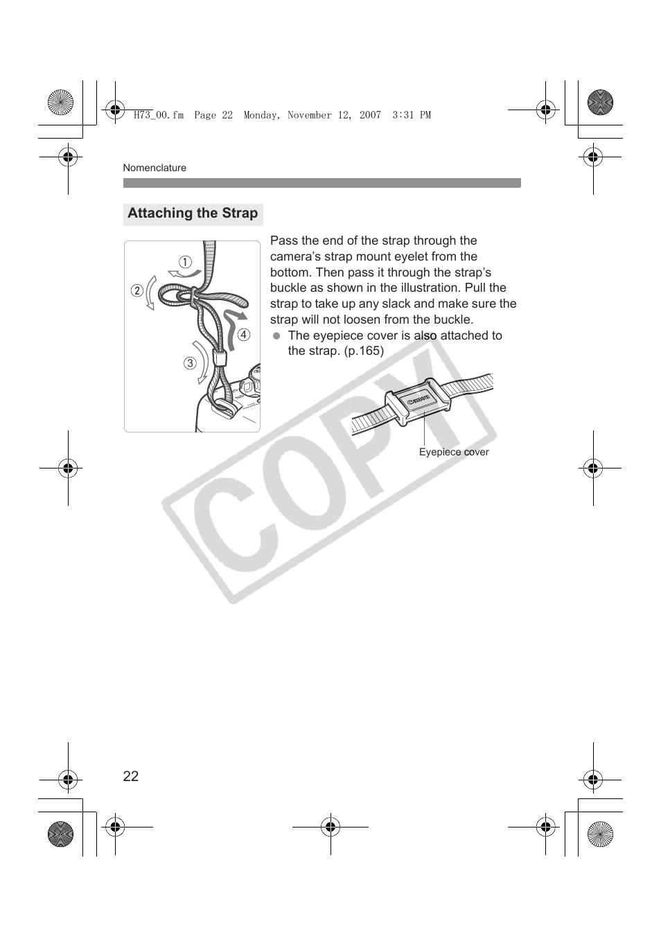 Canon EOS Rebel xsi User Manual | Page 22 / 196