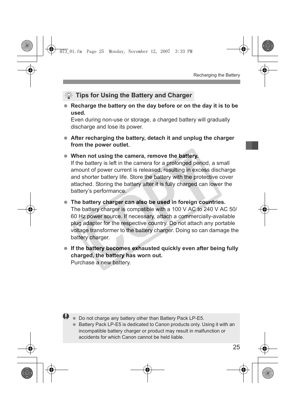 Canon EOS Rebel xsi User Manual | Page 25 / 196