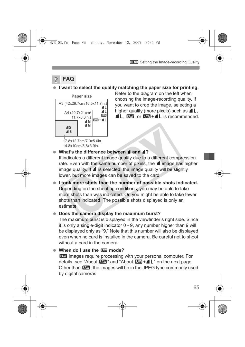 Canon EOS Rebel xsi User Manual | Page 65 / 196