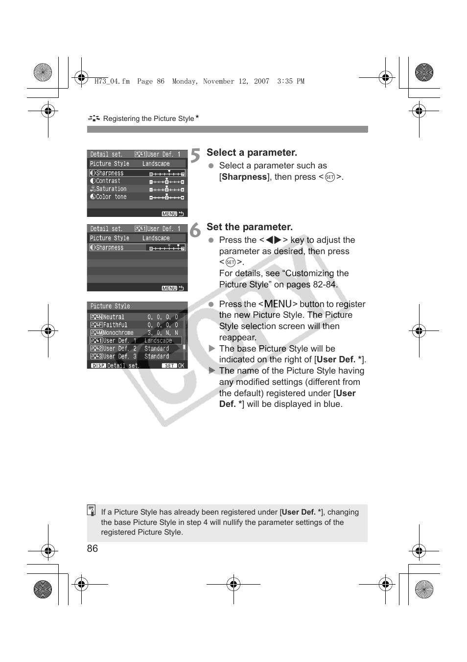 Canon EOS Rebel xsi User Manual | Page 86 / 196