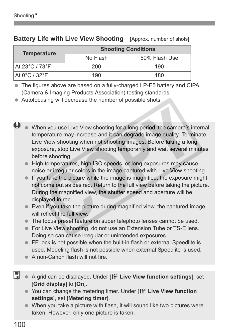 Canon EOS rebel xs User Manual | Page 100 / 196