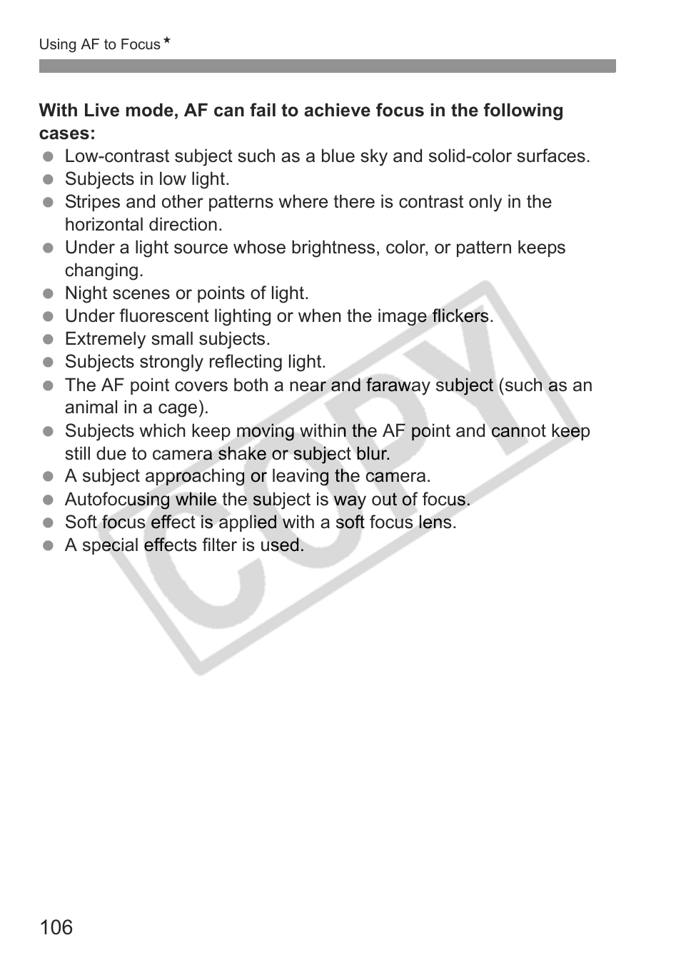 Canon EOS rebel xs User Manual | Page 106 / 196