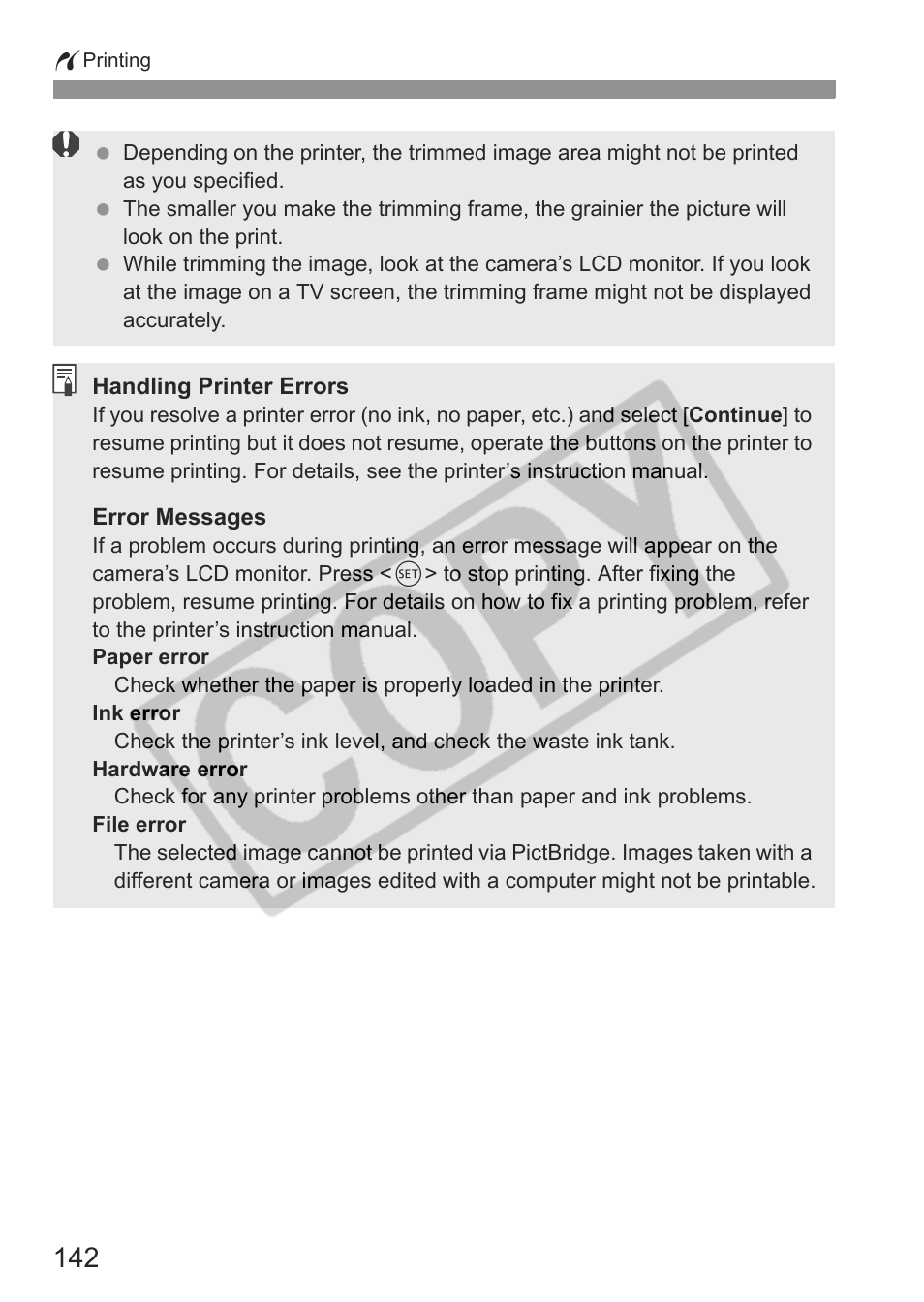 Canon EOS rebel xs User Manual | Page 142 / 196