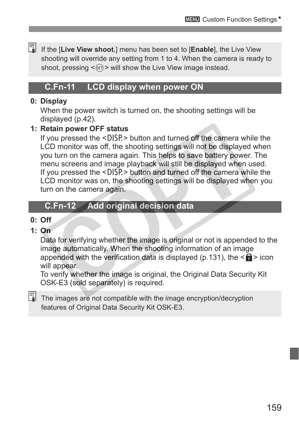 Canon EOS rebel xs User Manual | Page 159 / 196
