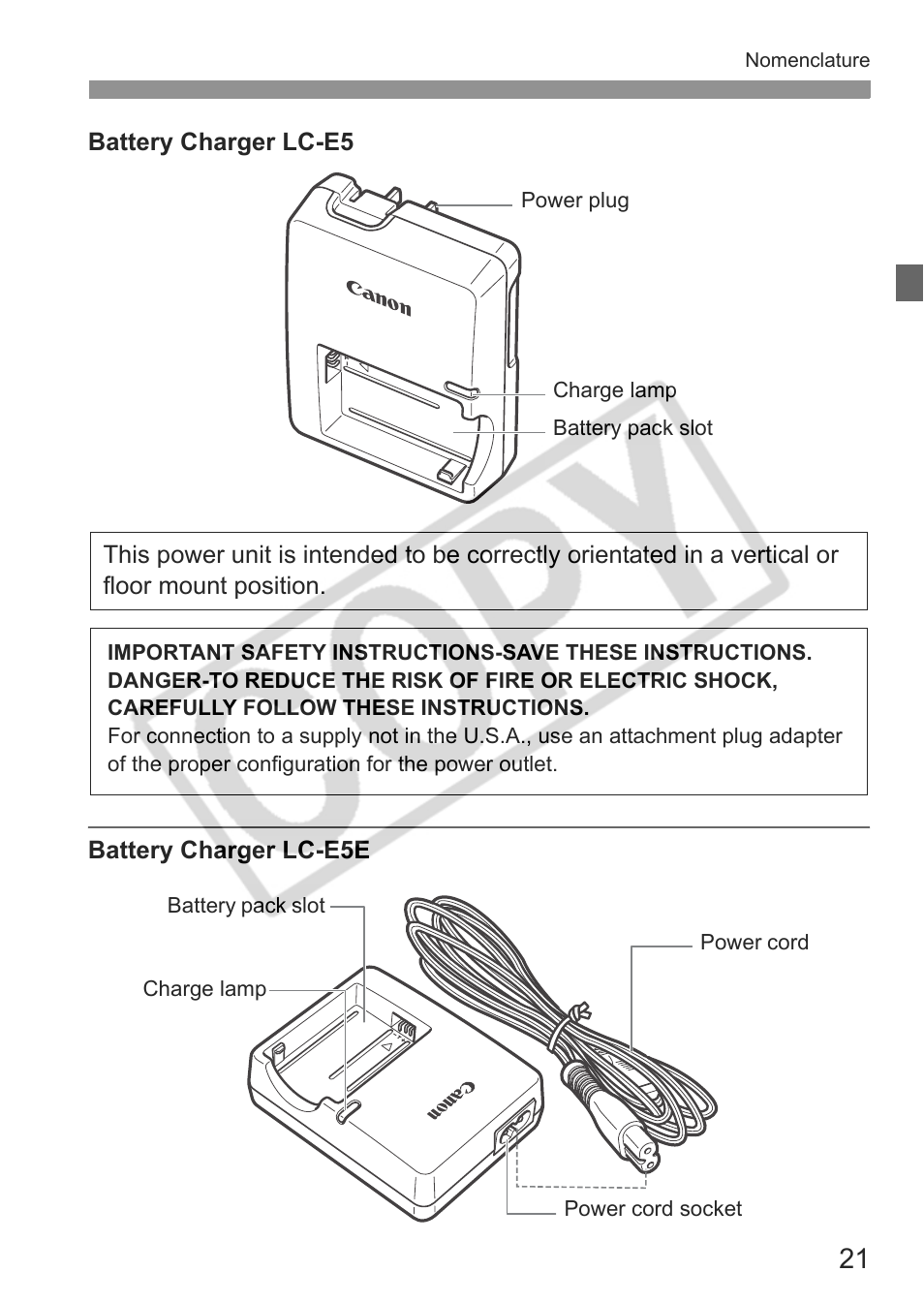 Canon EOS rebel xs User Manual | Page 21 / 196