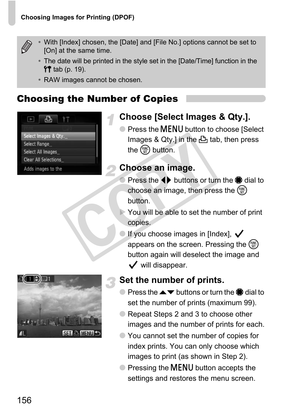 Cop y | Canon PowerShot G12 User Manual | Page 156 / 214