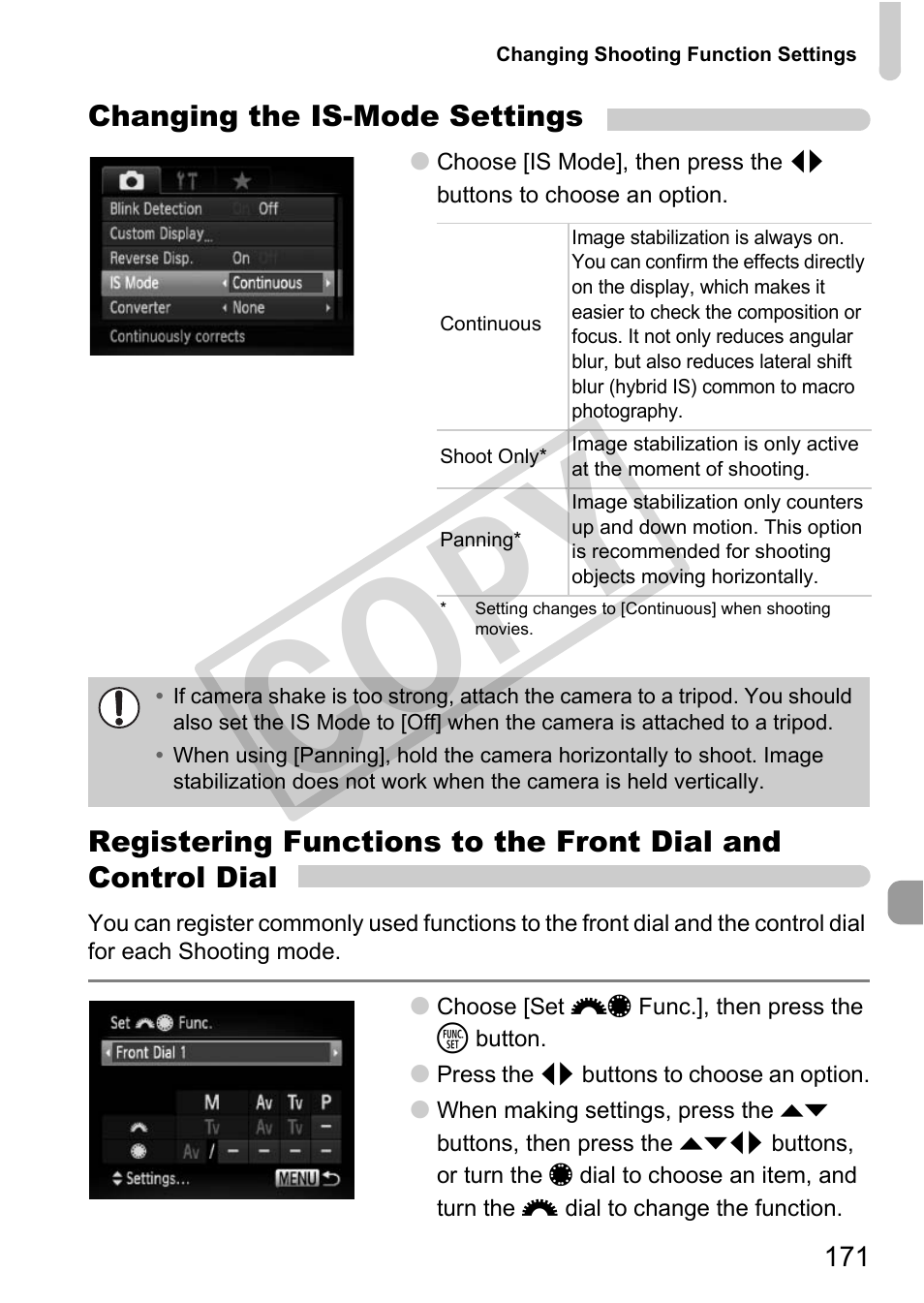 Cop y | Canon PowerShot G12 User Manual | Page 171 / 214