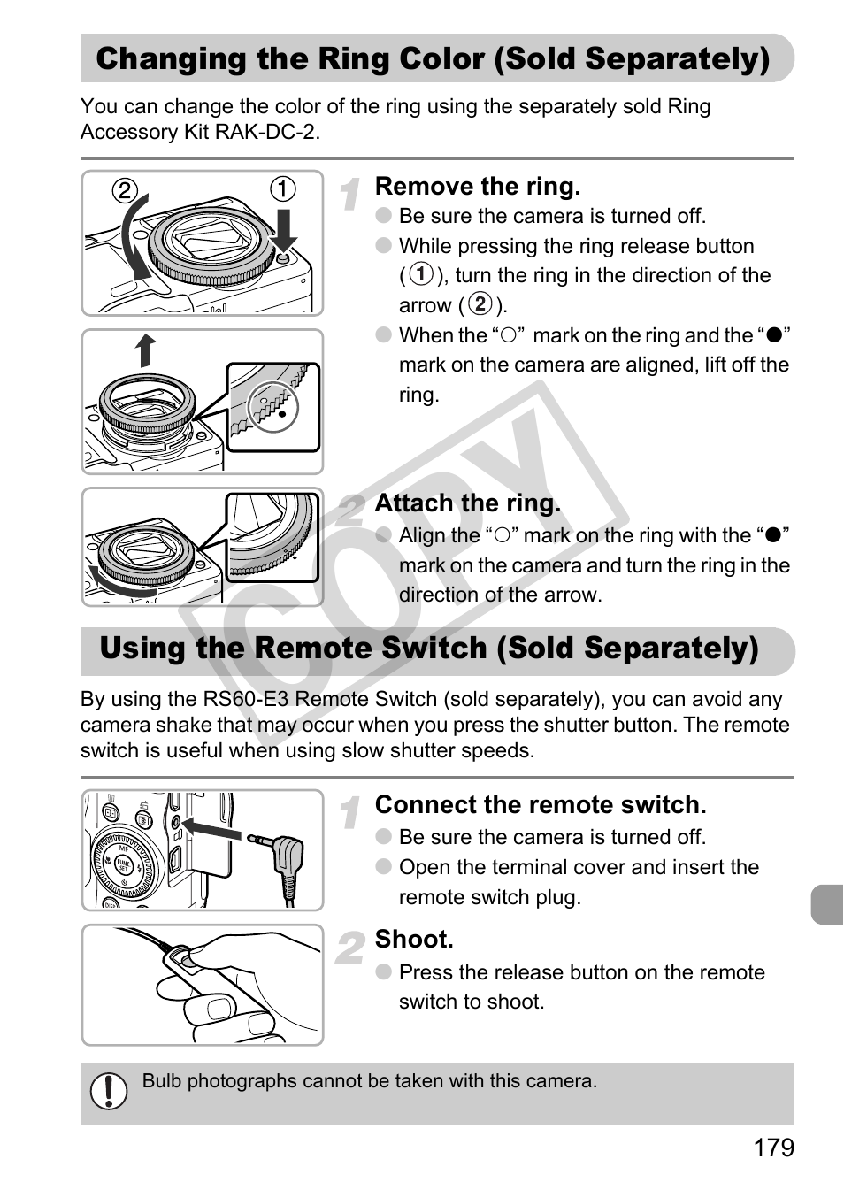 Cop y | Canon PowerShot G12 User Manual | Page 179 / 214