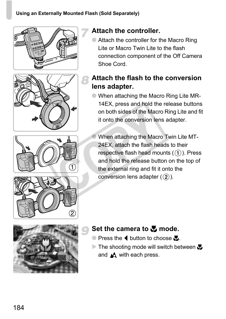 Cop y | Canon PowerShot G12 User Manual | Page 184 / 214