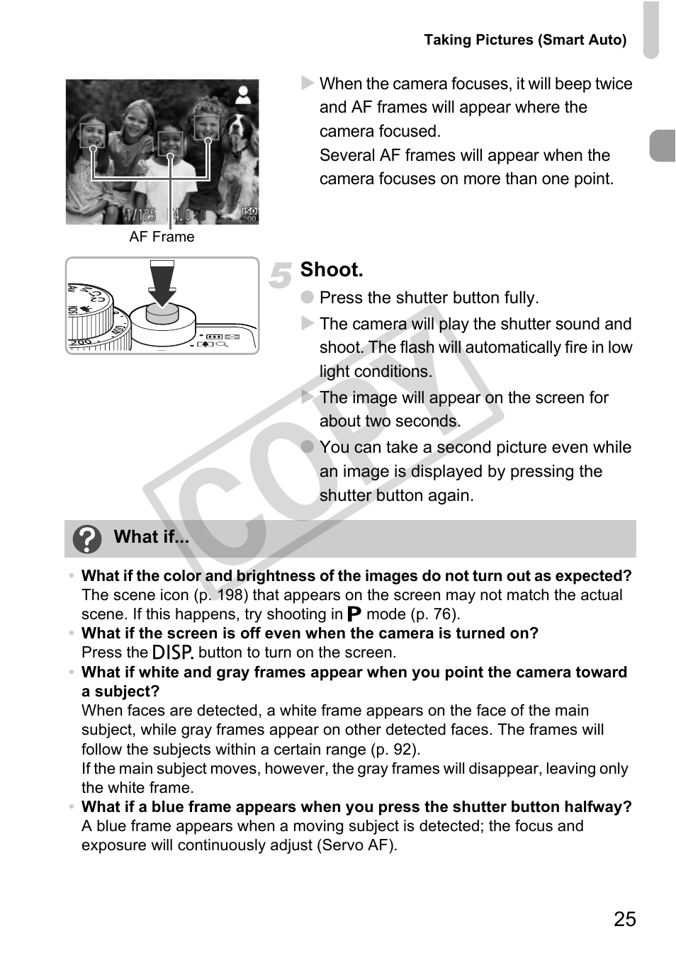 Cop y | Canon PowerShot G12 User Manual | Page 25 / 214