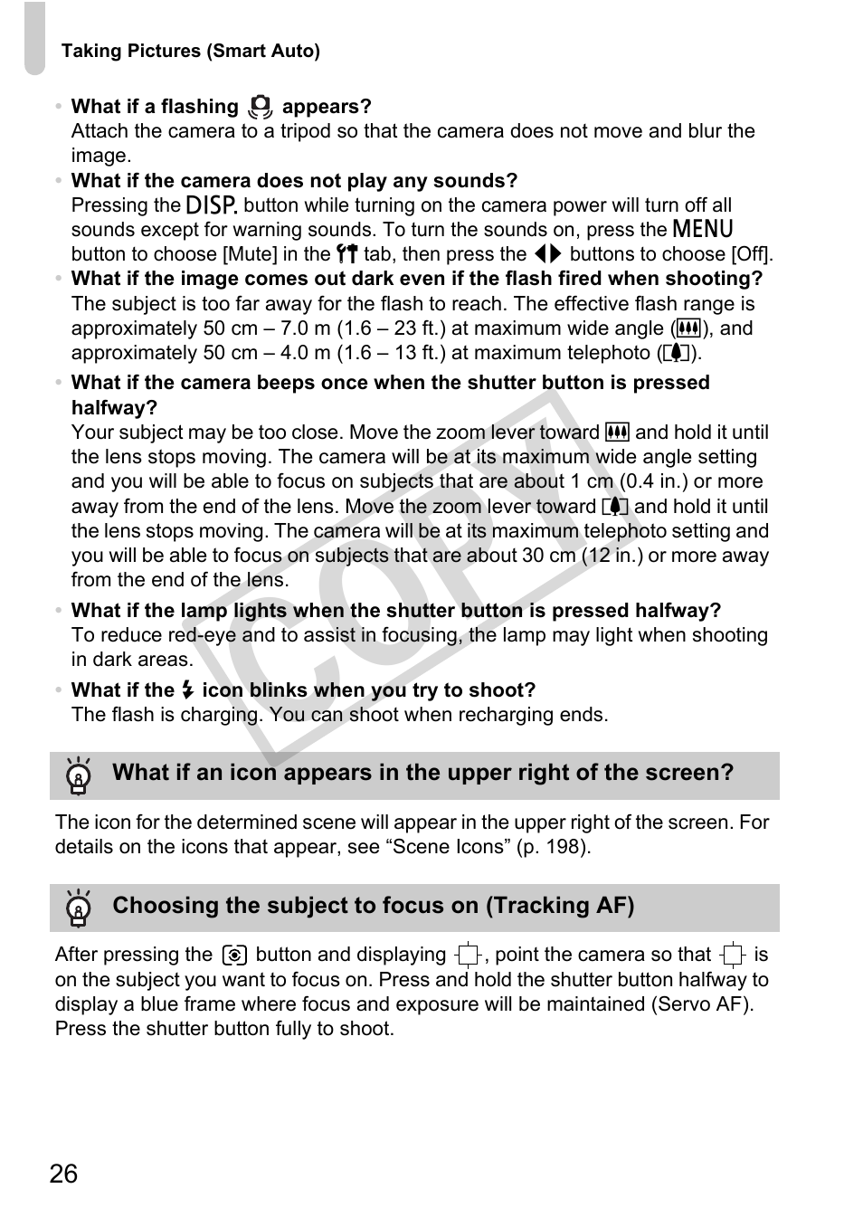 Cop y | Canon PowerShot G12 User Manual | Page 26 / 214