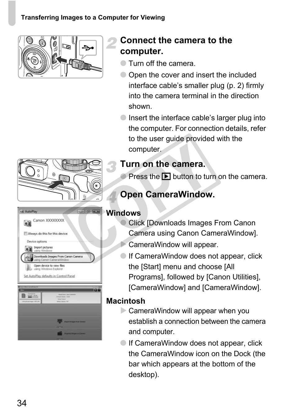 Cop y | Canon PowerShot G12 User Manual | Page 34 / 214