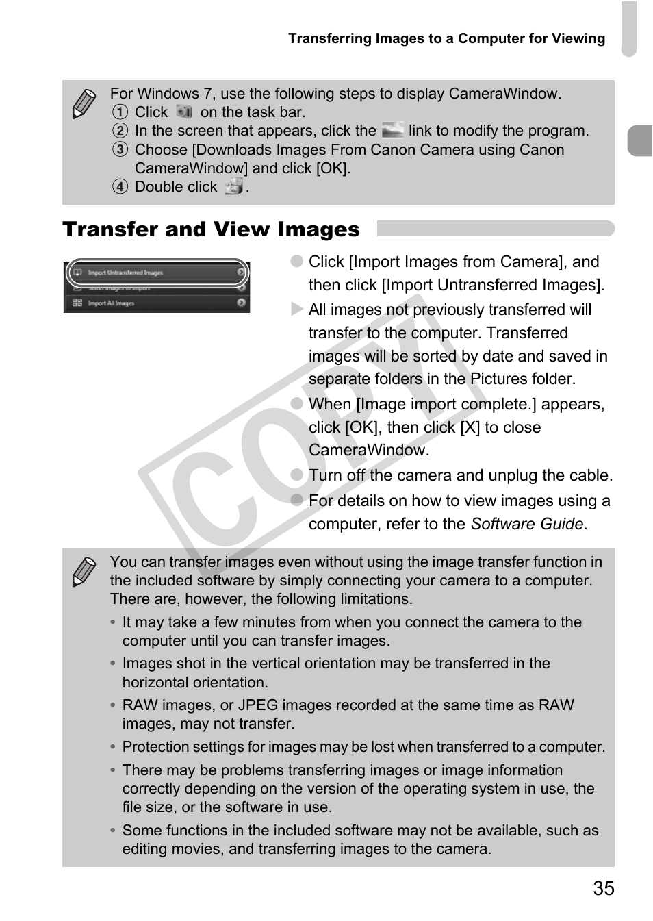 Cop y | Canon PowerShot G12 User Manual | Page 35 / 214