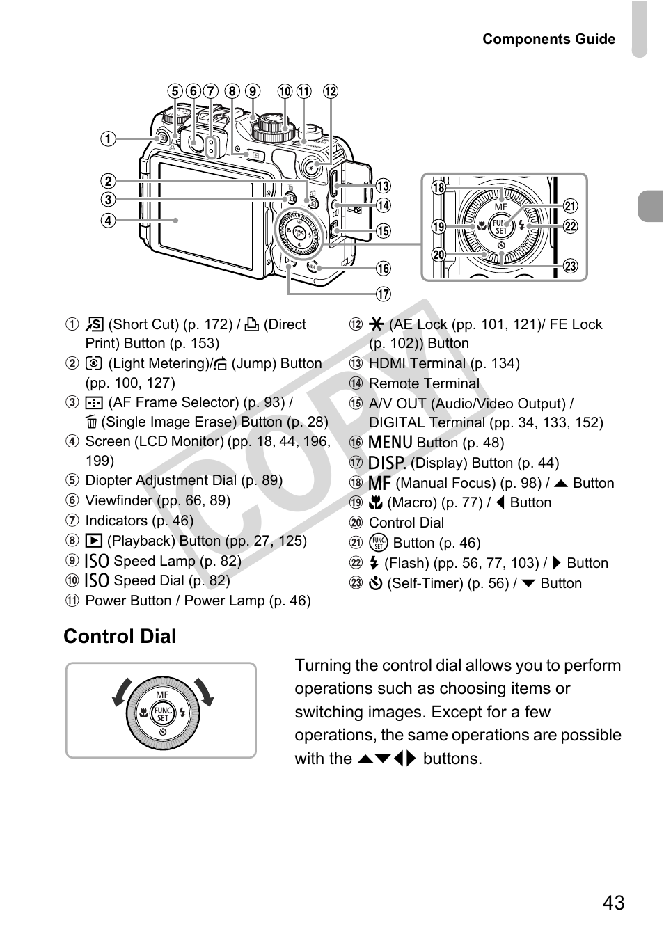 Cop y | Canon PowerShot G12 User Manual | Page 43 / 214