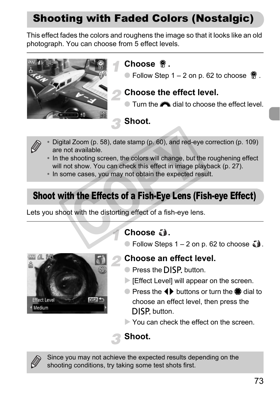 Cop y | Canon PowerShot G12 User Manual | Page 73 / 214