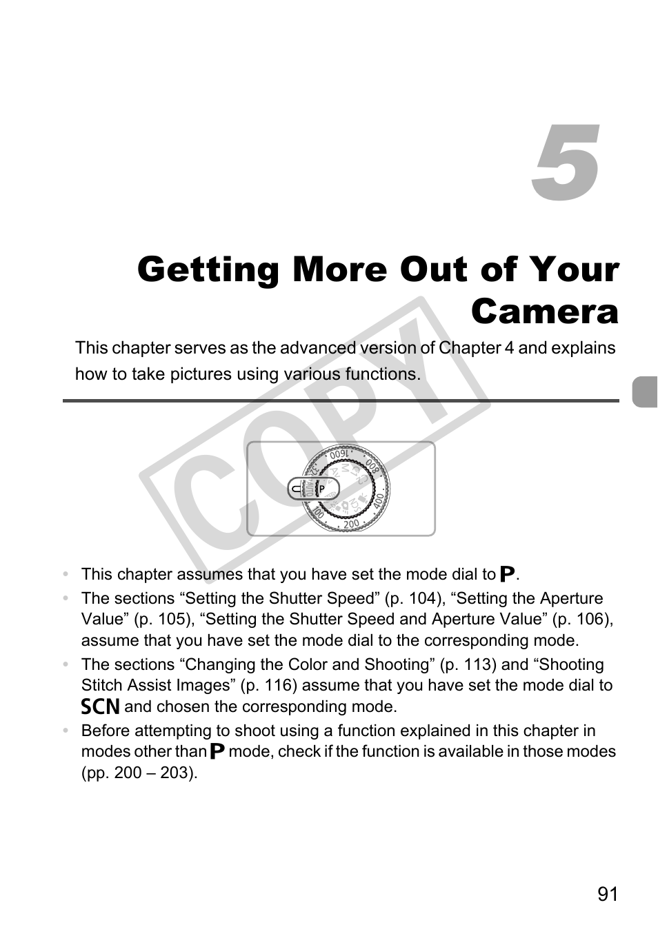 Getting more out of your, Camera, Cop y | Canon PowerShot G12 User Manual | Page 91 / 214