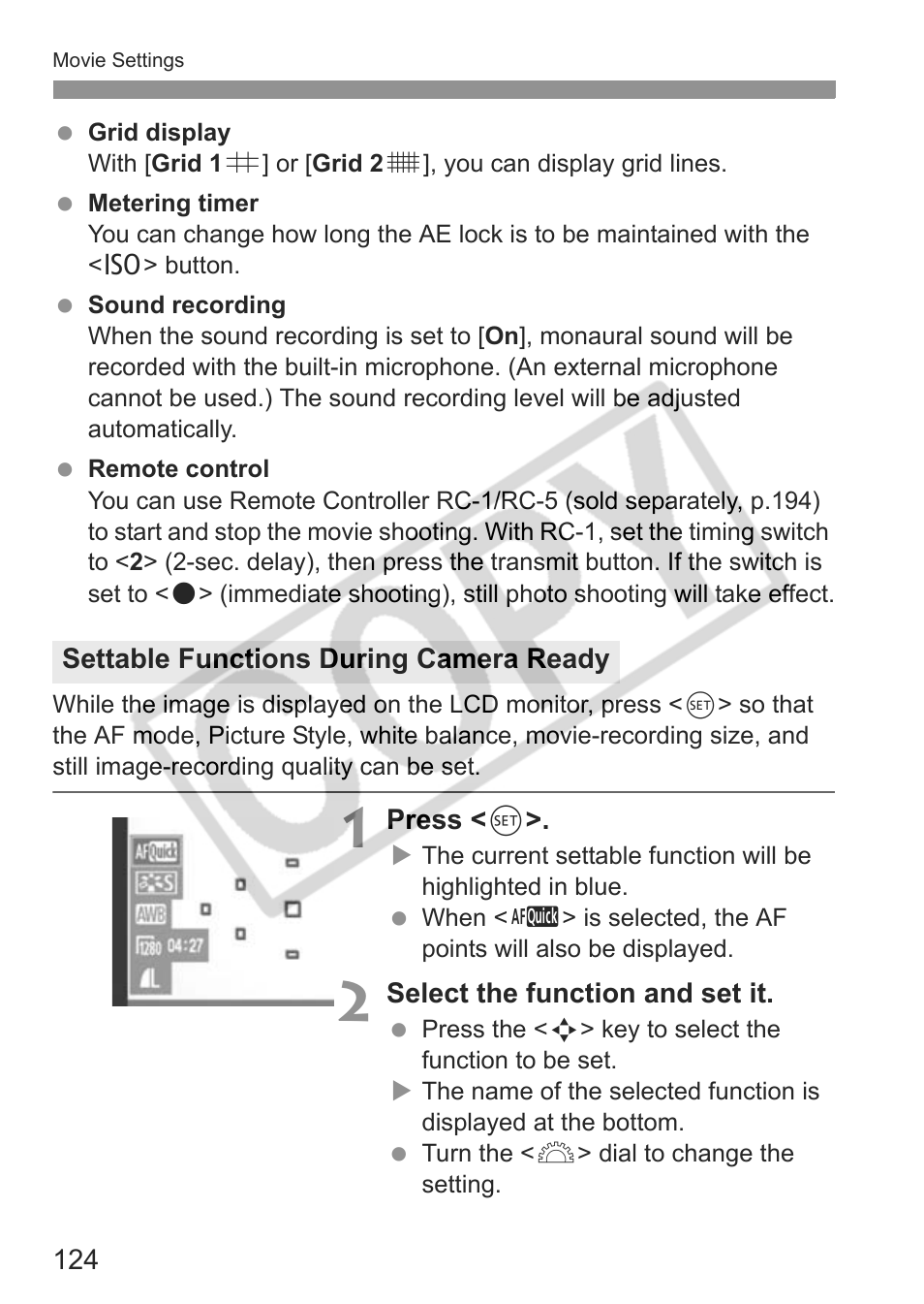 Canon eos rebel t1i User Manual | Page 124 / 228