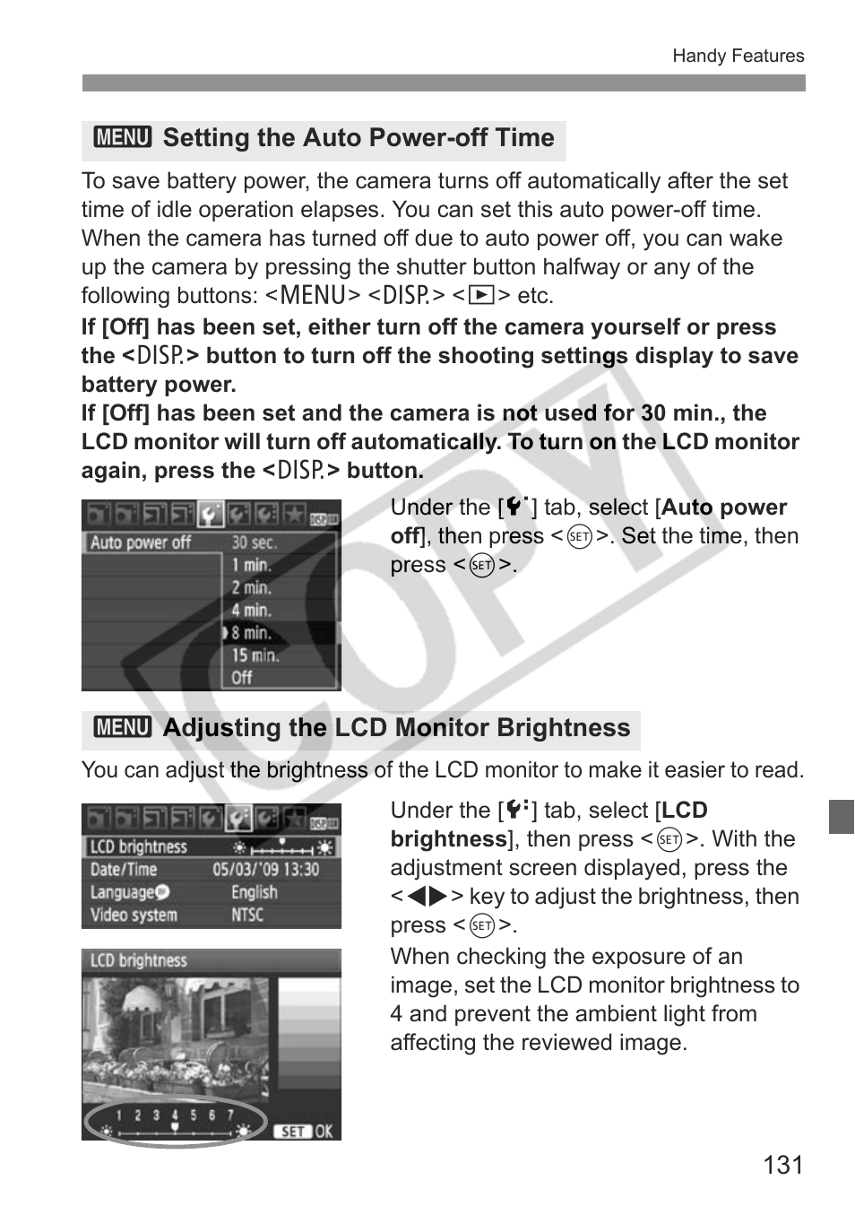 Canon eos rebel t1i User Manual | Page 131 / 228