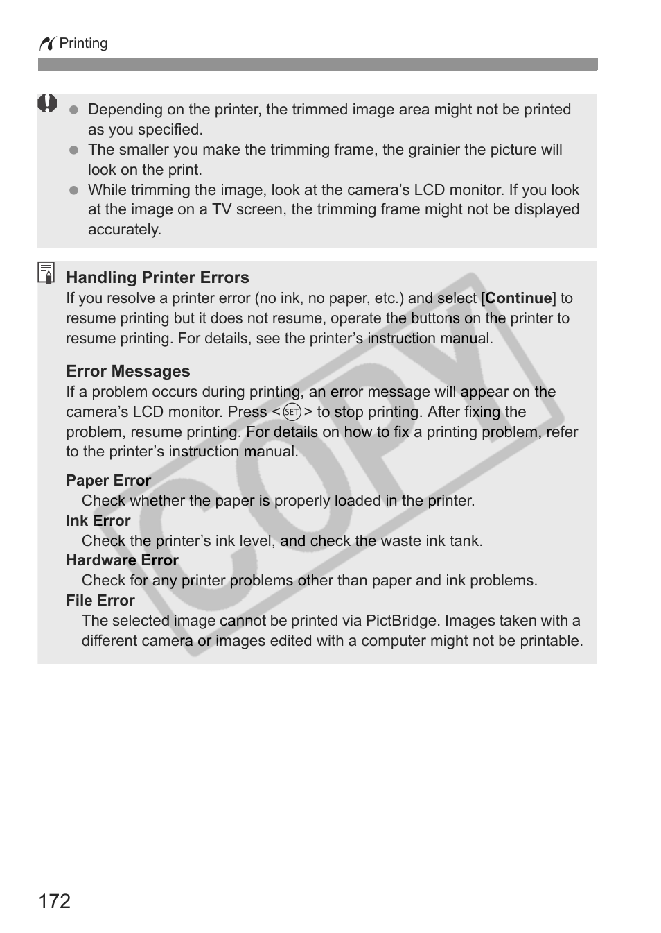 Canon eos rebel t1i User Manual | Page 172 / 228