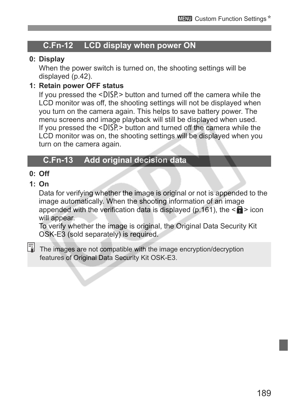 Canon eos rebel t1i User Manual | Page 189 / 228