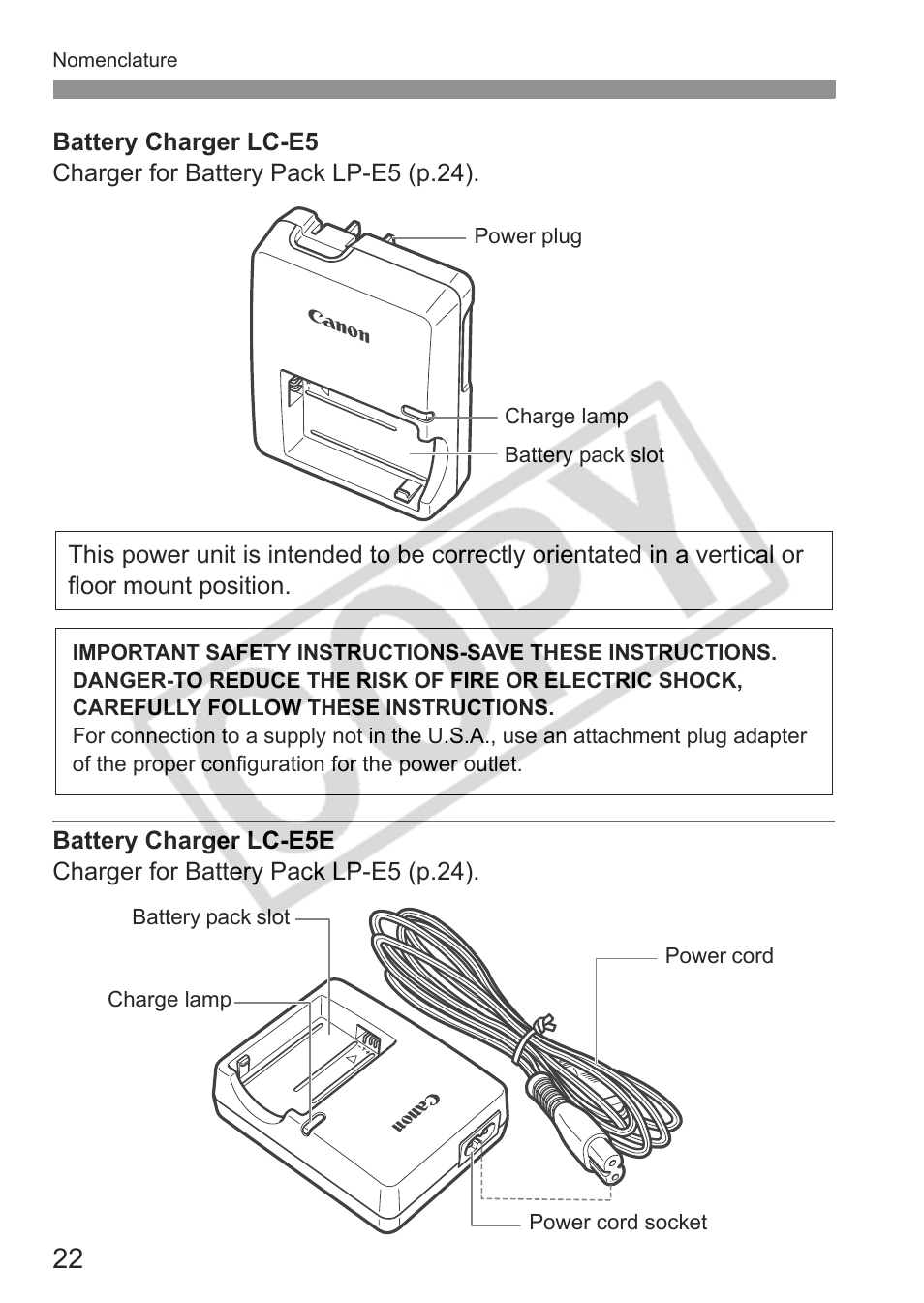 Canon eos rebel t1i User Manual | Page 22 / 228