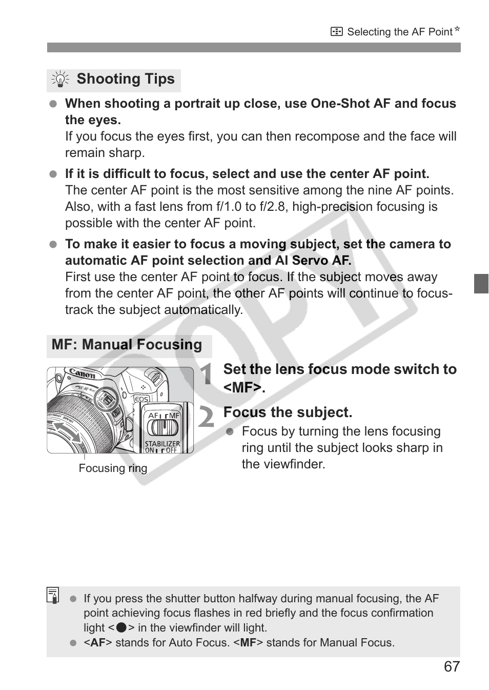 Canon eos rebel t1i User Manual | Page 67 / 228