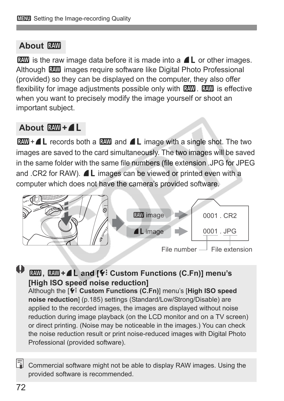 About 1 about 1 + 73 | Canon eos rebel t1i User Manual | Page 72 / 228