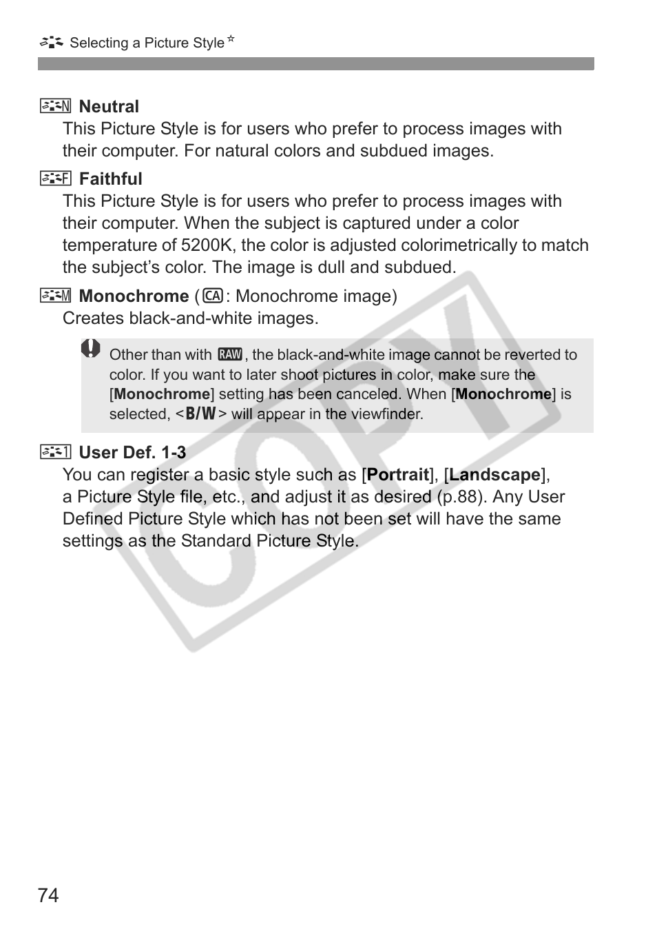 Canon eos rebel t1i User Manual | Page 74 / 228