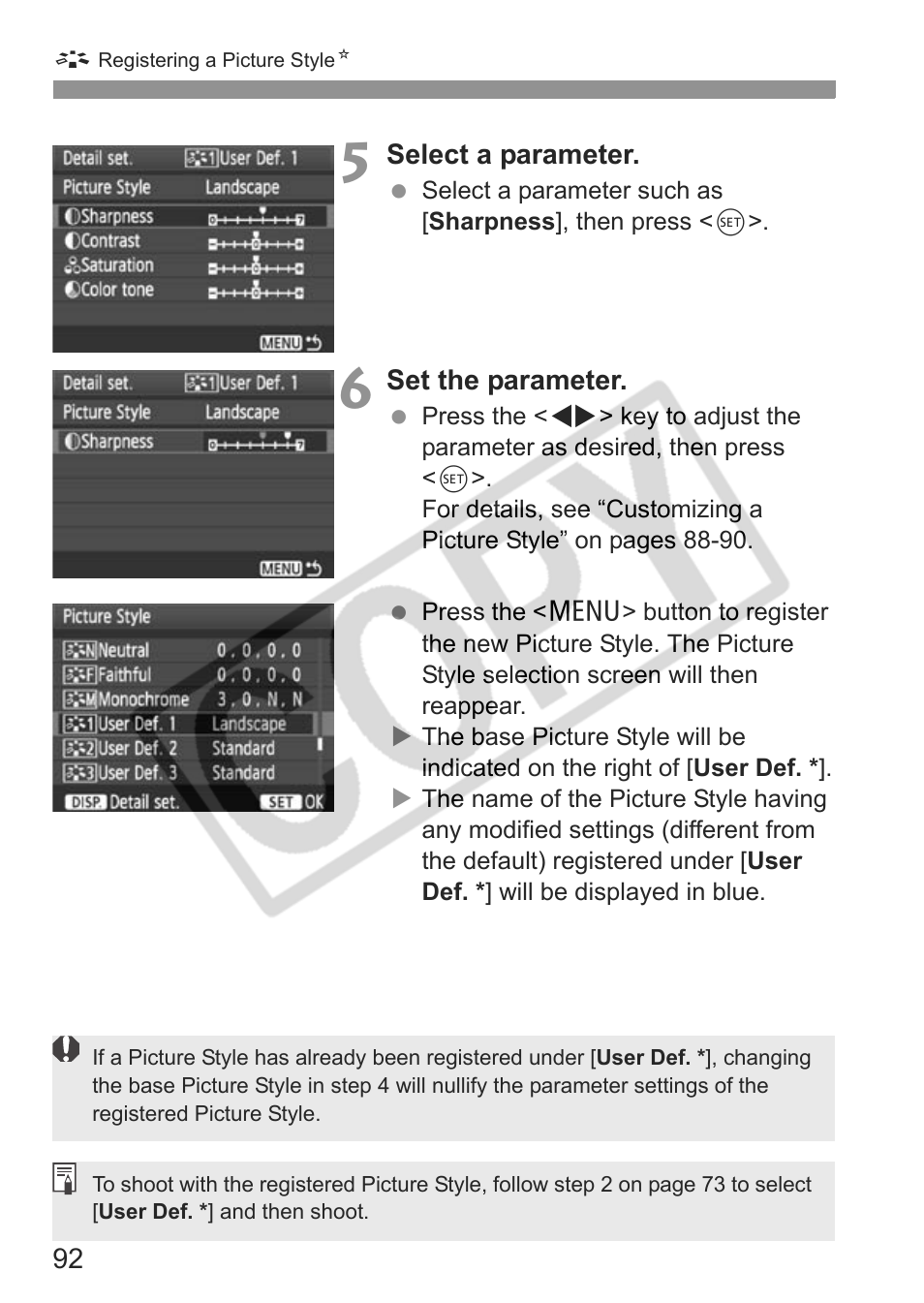 Canon eos rebel t1i User Manual | Page 92 / 228