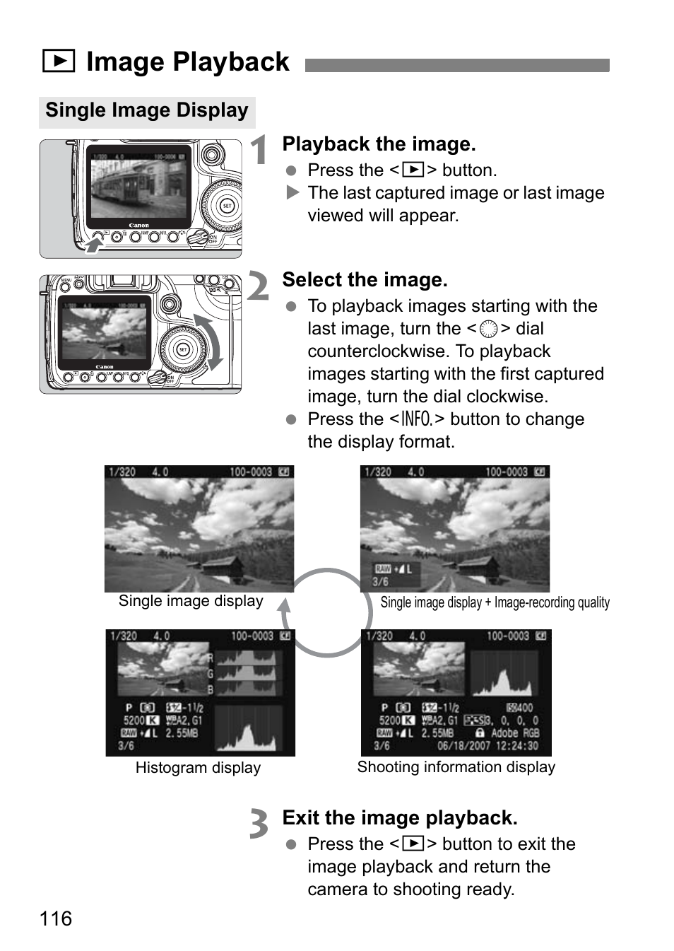 Ximage playback | Canon EOS 40D User Manual | Page 116 / 196