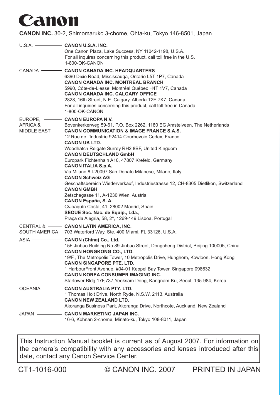 Canon EOS 40D User Manual | Page 196 / 196