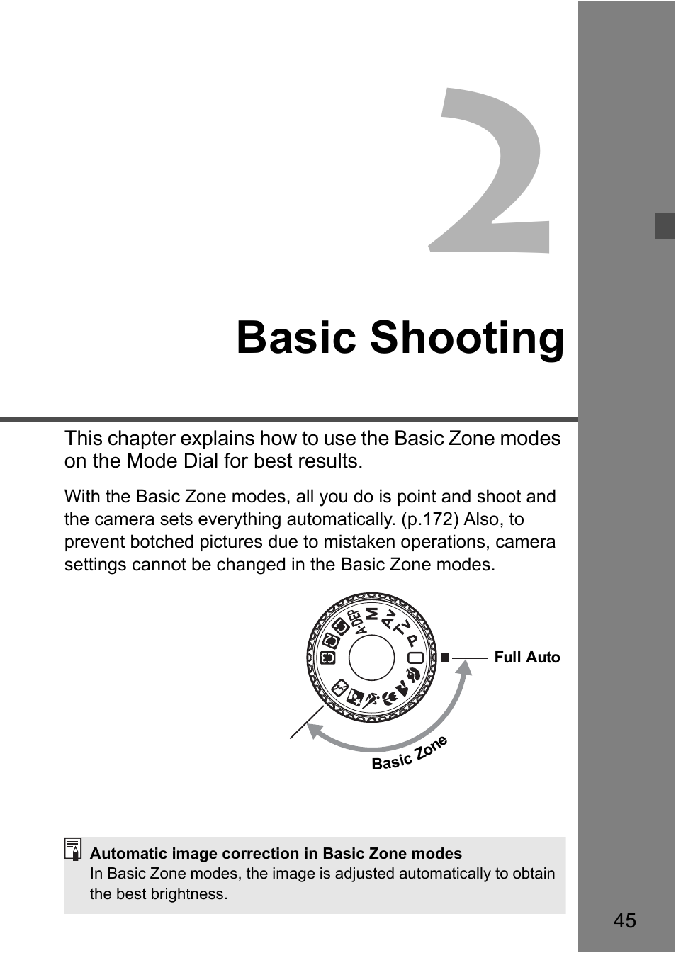 Basic shooting | Canon EOS 40D User Manual | Page 45 / 196