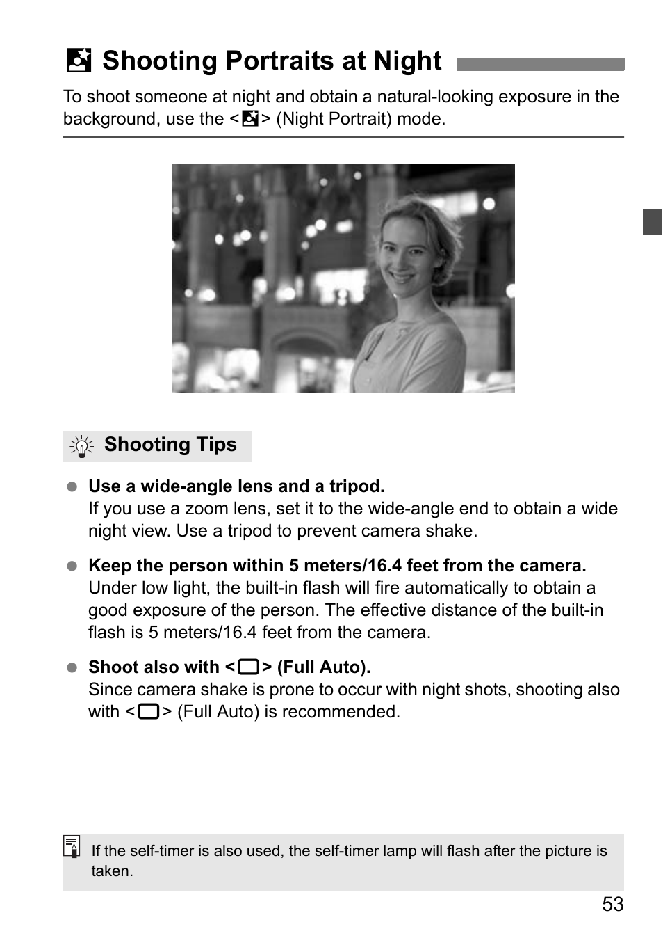 6shooting portraits at night | Canon EOS 40D User Manual | Page 53 / 196