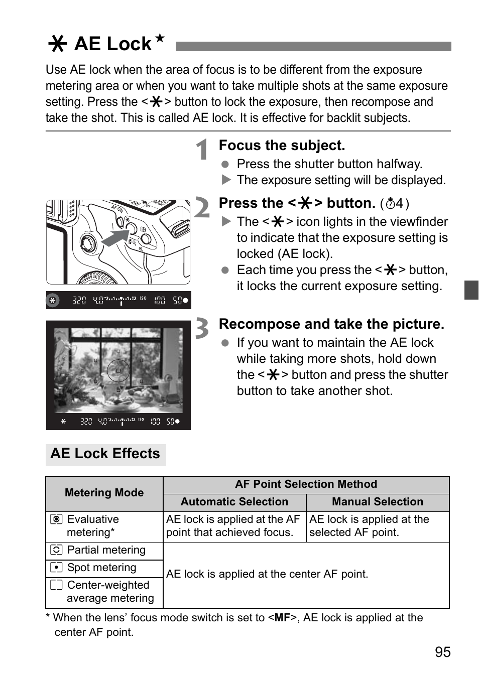 Aae lock n | Canon EOS 40D User Manual | Page 95 / 196