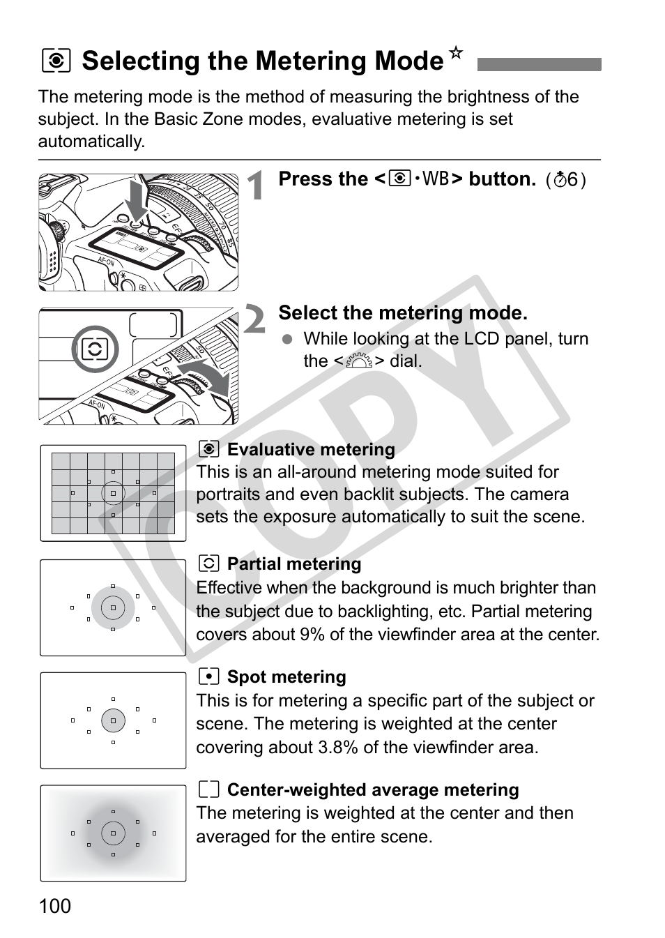 Cop y | Canon EOS 50D User Manual | Page 100 / 228