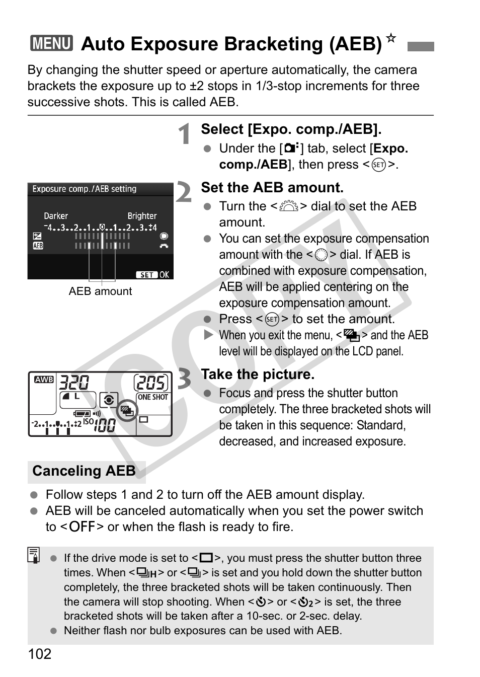 Cop y | Canon EOS 50D User Manual | Page 102 / 228