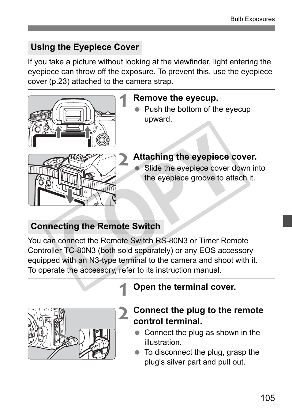 Cop y | Canon EOS 50D User Manual | Page 105 / 228