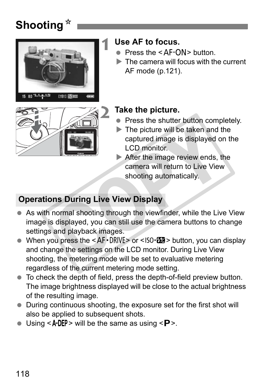 Cop y | Canon EOS 50D User Manual | Page 118 / 228