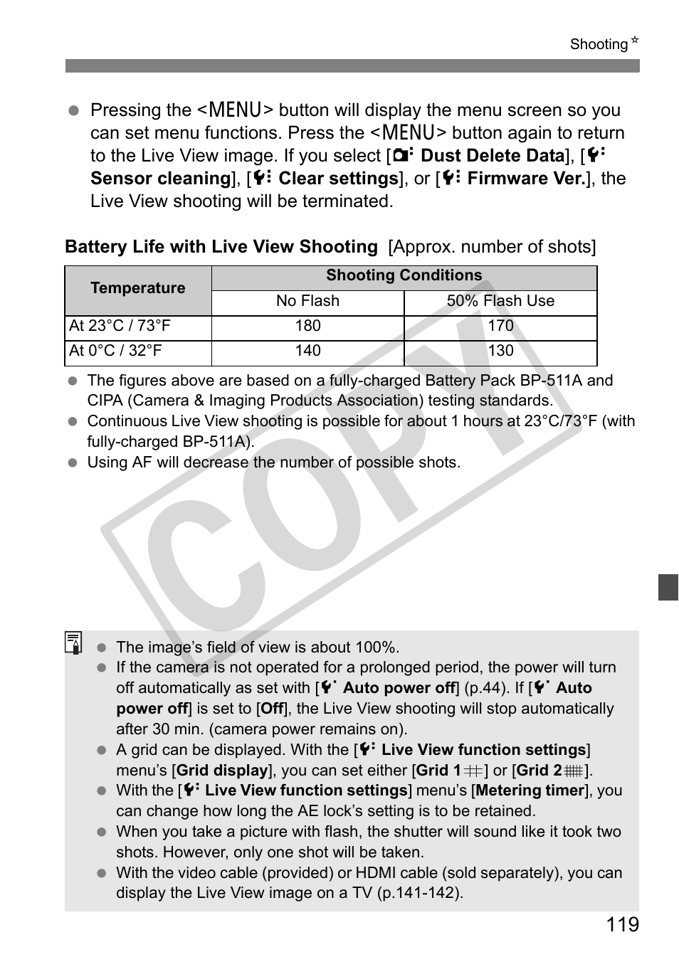 Cop y | Canon EOS 50D User Manual | Page 119 / 228