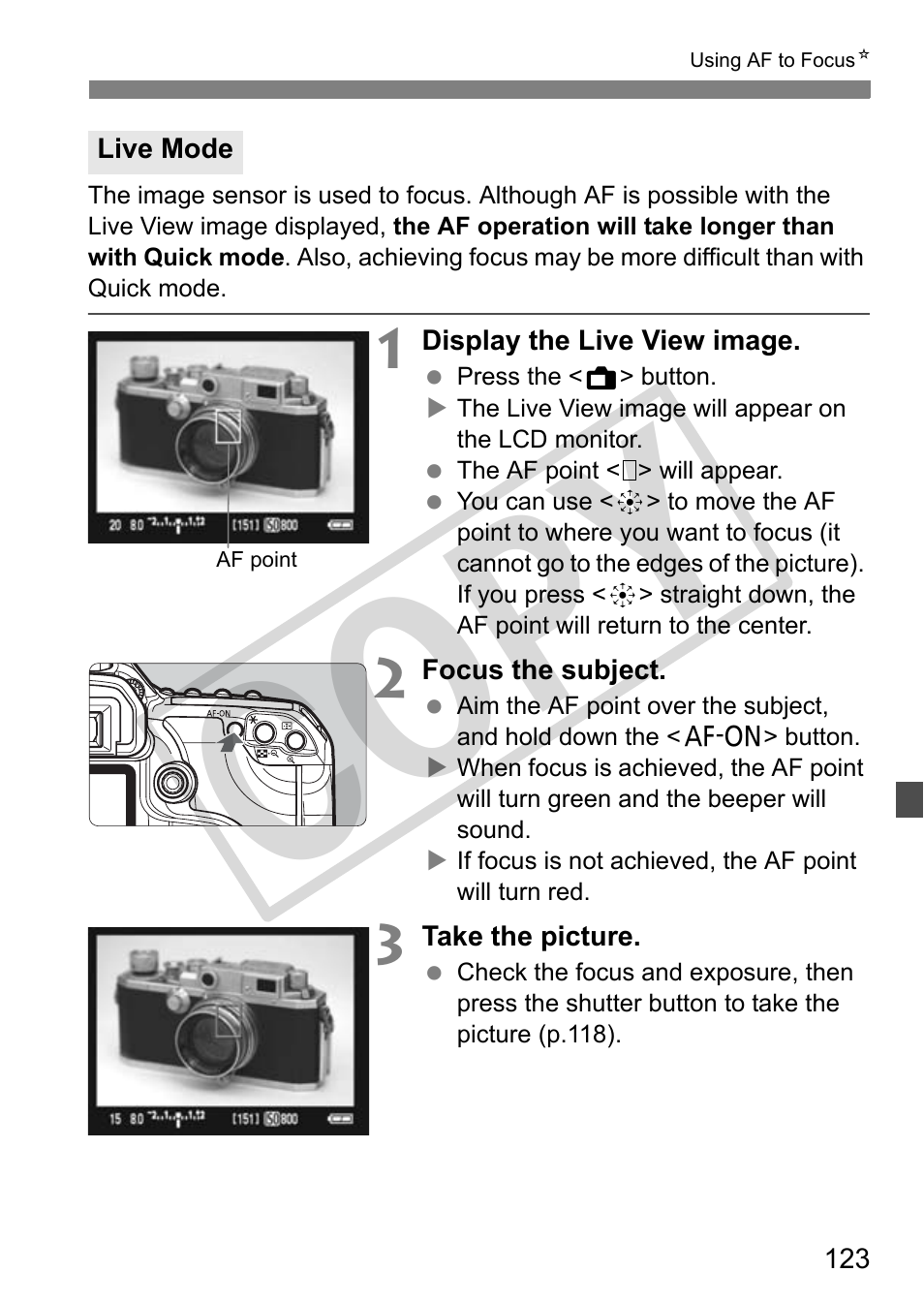 Cop y | Canon EOS 50D User Manual | Page 123 / 228